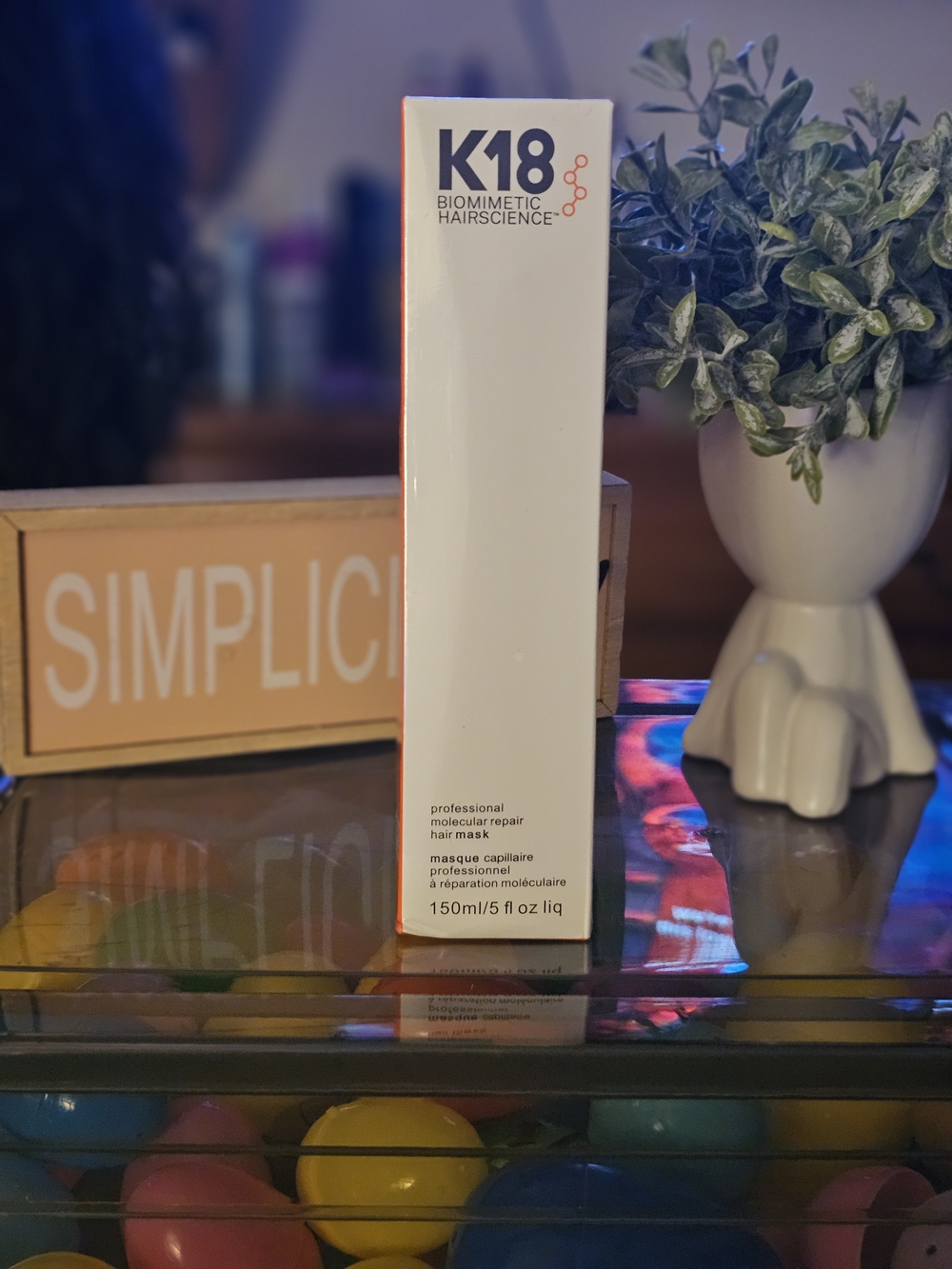K18 Biomimetic Hairscience Professional Repair Hair Mask - White